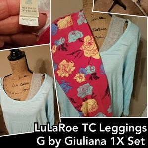 LuLaRoe TC Leggings.. Guiliana tunic set